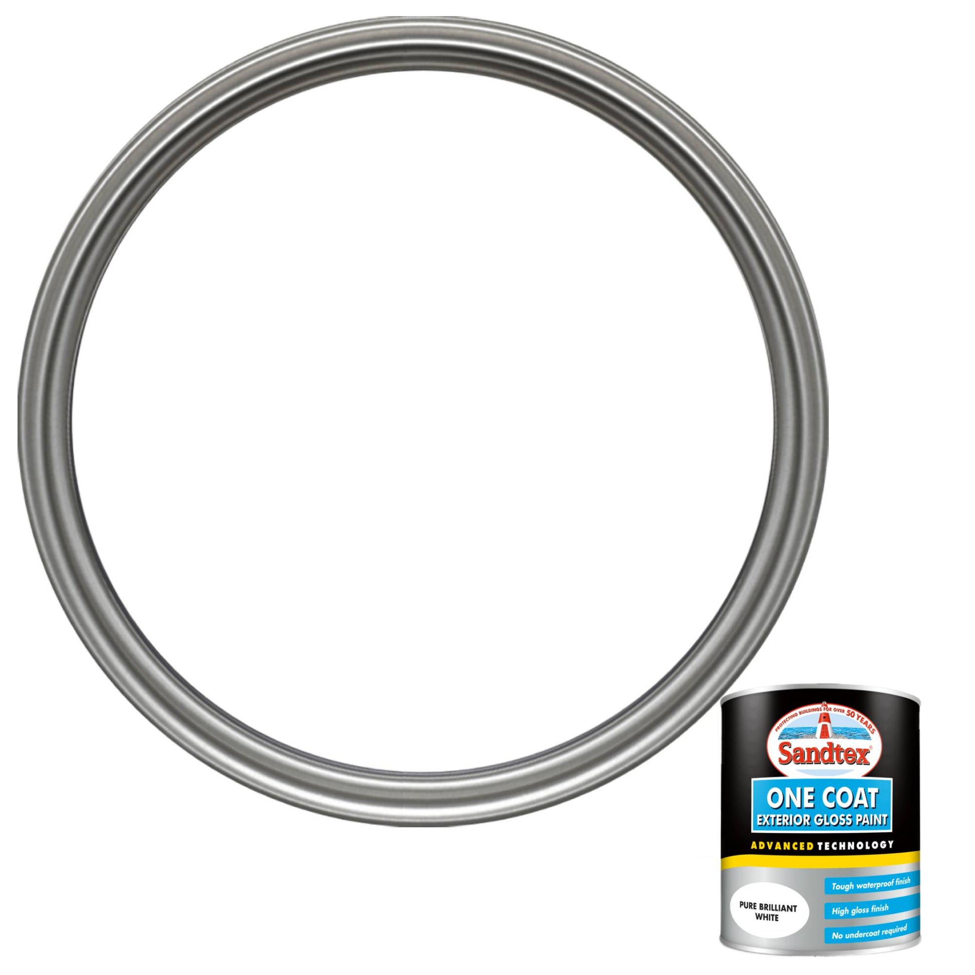 Sandtex One Coat Exterior Gloss Paint - Brilliant White