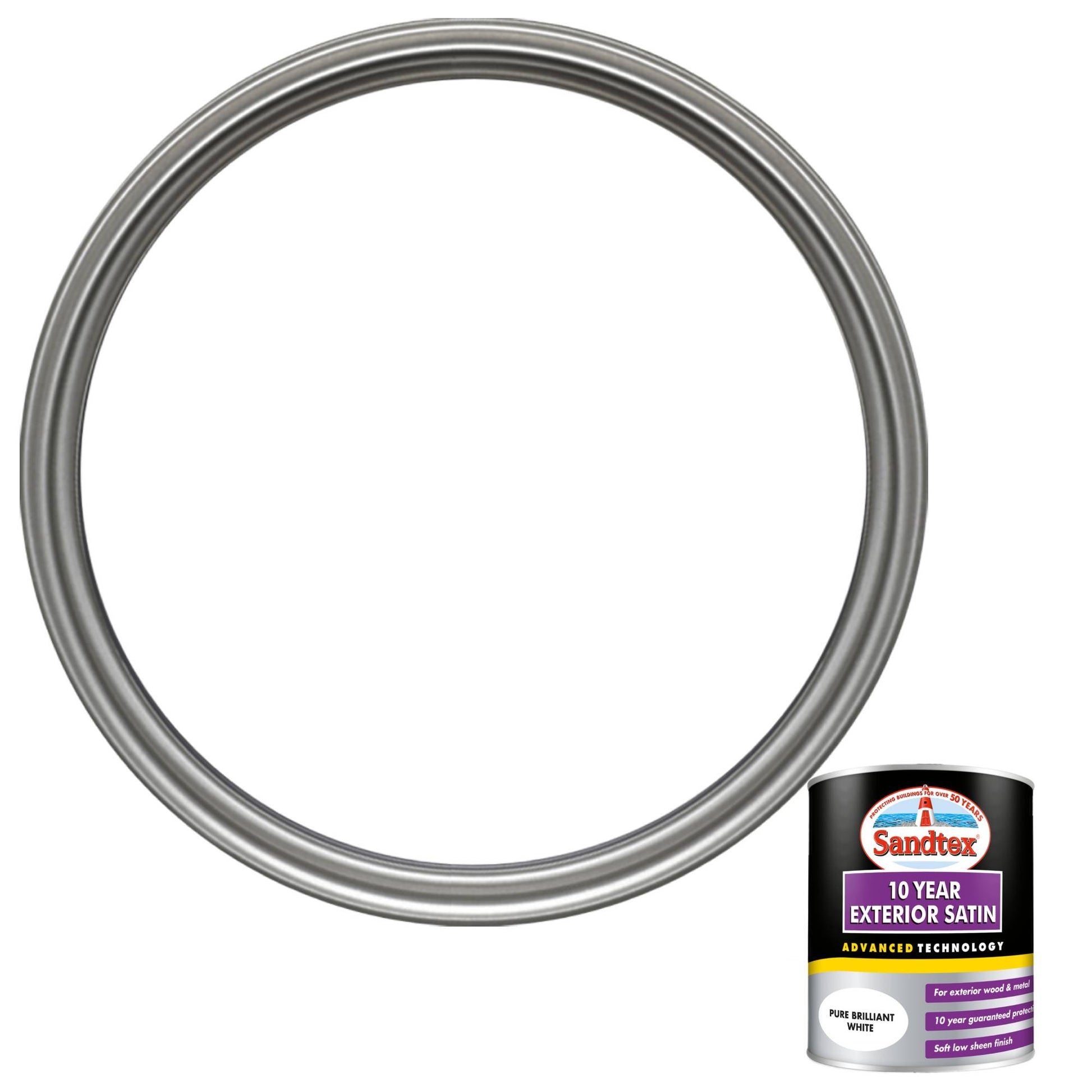 Sandtex 10 Year Exterior Satin Paint - Brilliant White