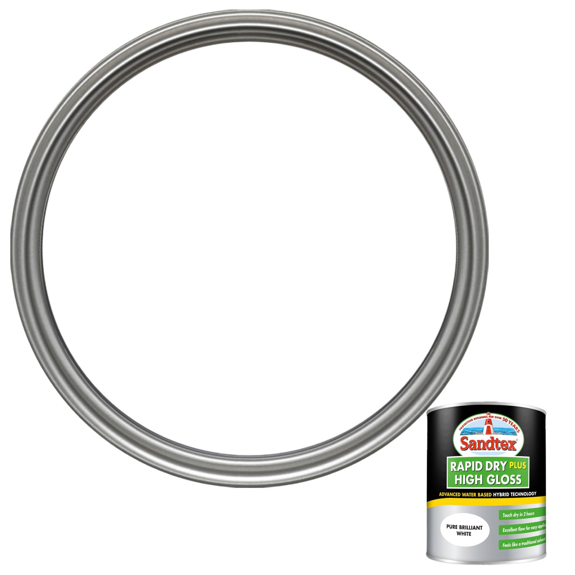 Sandtex Rapid Dry Plus High Gloss Paint - Brilliant White