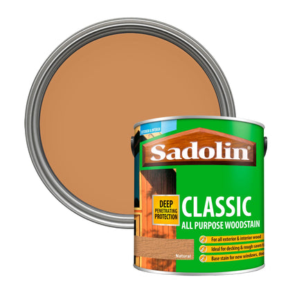 Sadolin Weatherproof Interior and Exterior Wood Stain - Natural