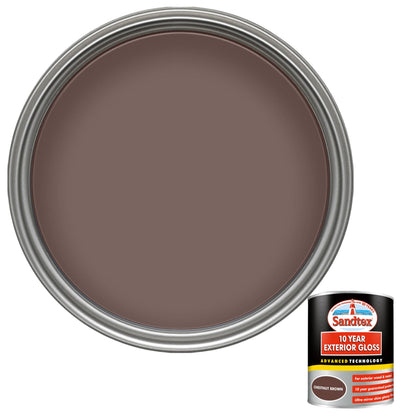 Sandtex 10 Year Exterior Gloss - Chestnut Brown