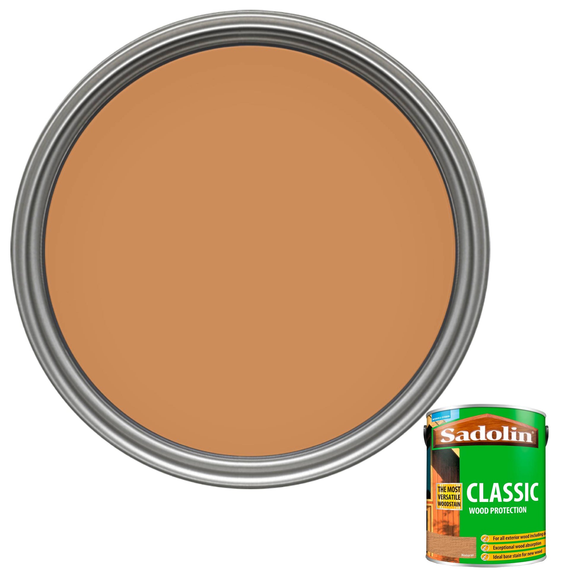 Sadolin Weatherproof Interior and Exterior Wood Stain - Natural